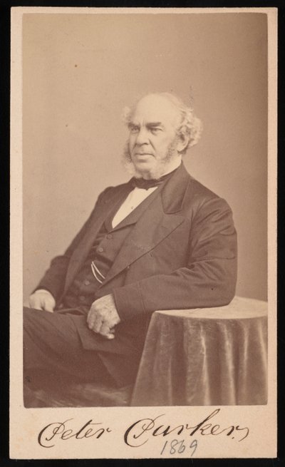 Portrait de Peter Parker 1804-1888, 1869 - Augustus Marshall