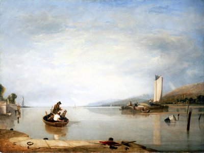 Scène de pêche près du château de Cowes (Angleterre) - Augustus Wall Callcott