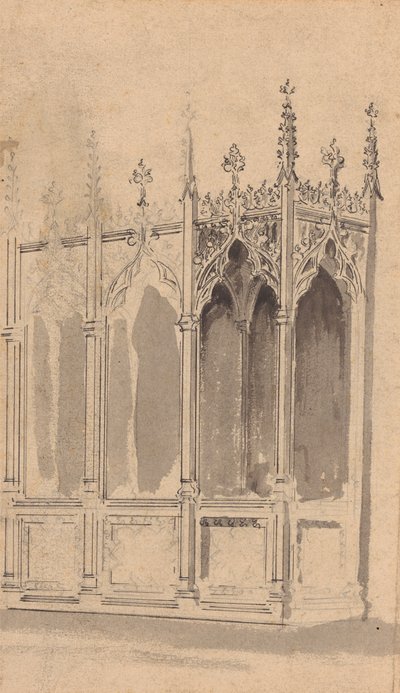 Conception pour un écran gothique - Augustus Welby Northmore Pugin