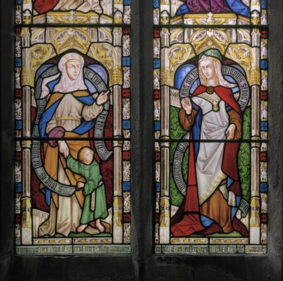 Hannah avec le jeune Samuel et Dorcas - Augustus Welby Northmore Pugin