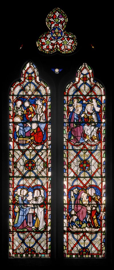 Fenêtre de la chapelle de la Dame avec des scènes de la vie de la Vierge - Augustus Welby Northmore Pugin