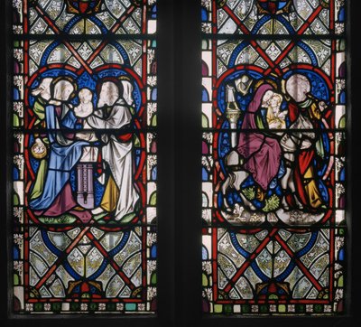 Fenêtre de la chapelle de la Dame avec des scènes de la vie de la Vierge, détail - Augustus Welby Northmore Pugin