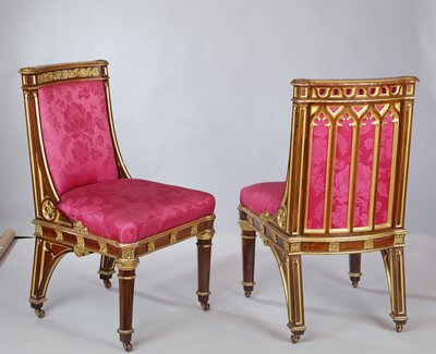 Paire de chaises, fabriquées par Morel et Seddon - Augustus Welby Northmore Pugin