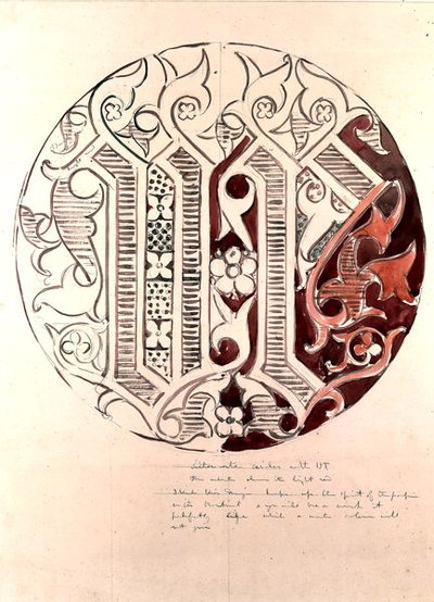 Conception de médaillon pour la Chambre des communes - Augustus Welby Northmore Pugin