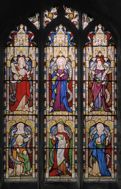 Ruth, La Vierge Marie, Sarah, Hannah, Dorcas et Anne - Augustus Welby Northmore Pugin