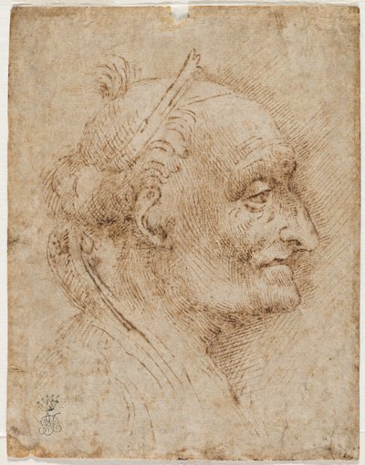 Vieille tête de voûte à droite, 16ème siècle - Aurelio Luini