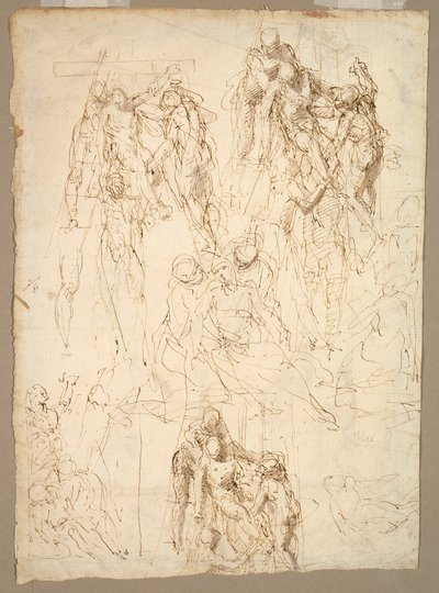 Études pour la déposition - Aurelio Luini
