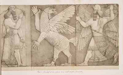 Bas-reliefs à une entrée d