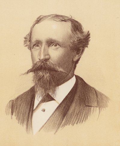Bernhardt Otto Holtermann (lithographie en couleur) - Australian School