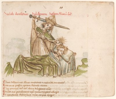 Judith tuant Holopherne - Austrian 15th Century