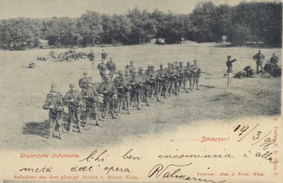 Infanterie hongroise recevant l