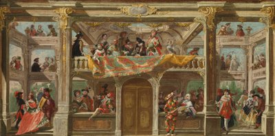 Un bal masqué en Bohême, c.1748 - Austrian School