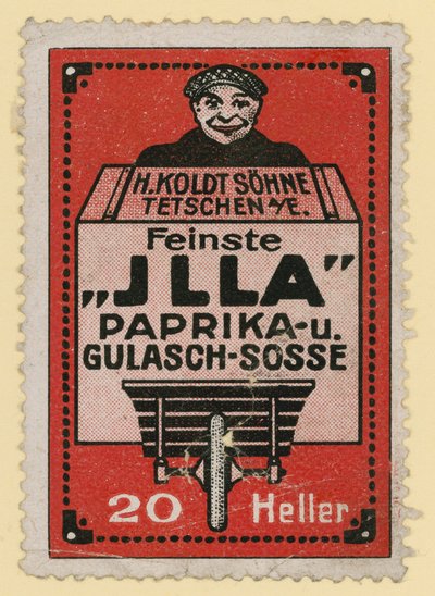 Publicité pour le paprika et la sauce goulash Jlla - Austrian School