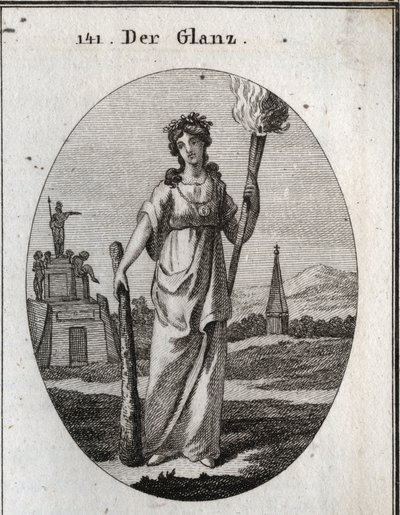 Allégorie de la splendeur. La massue sur laquelle elle s