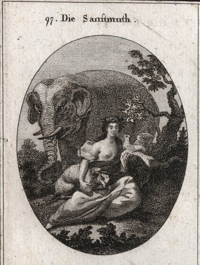 Allégorie de la douceur ou de la mansuétude, couronnée d