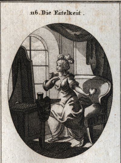 Allégorie de la vanité. Désireuse de plaire et d