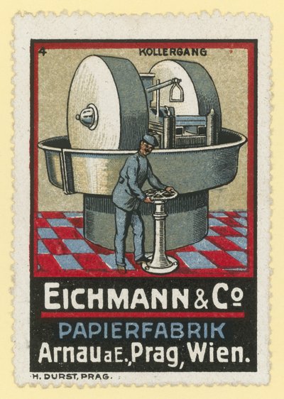 Eichmann & Co fabricants de papier, Arnau am Elbe, Prague, Vienne - Austrian School