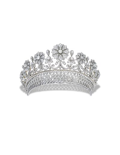 Diadème antique en diamants de Kochert - Austrian School