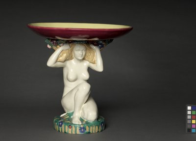 Piédestal central, par Wiener Kunstkeramische Werkstätte Busch und Ludescher, vers 1910-1915 - Austrian School