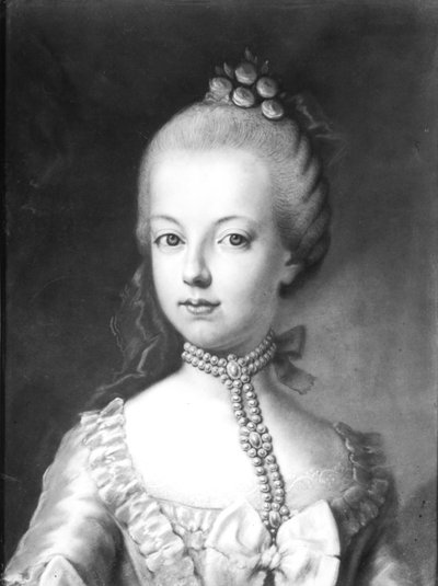 Portrait de Marie-Antoinette (1755-93) de Habsbourg-Lorraine, c.1771 - Austrian School