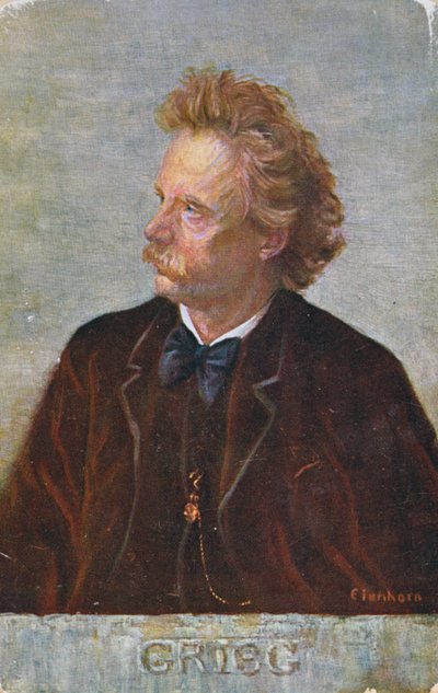 Carte postale représentant Edvard Hagerup Grieg - Austrian School