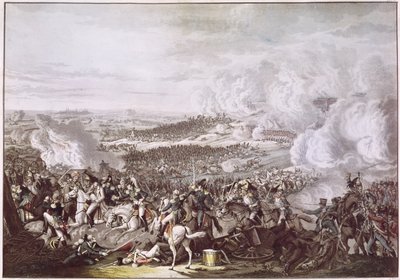 La fuite de Napoléon (1769-1821) après la bataille de Waterloo, 18 juin 1815, vers 1815-30 - Austrian School