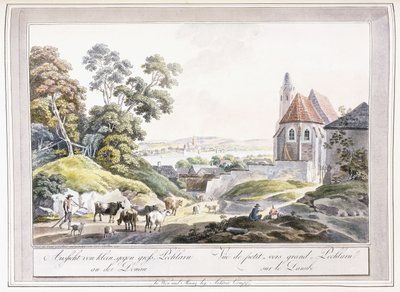 Vue des Petits et Grands Pechlarn sur le Danube, 1779-1792 - Austrian School