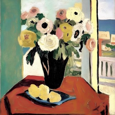Nature morte lumineuse sur la côte - Avanesova Elena