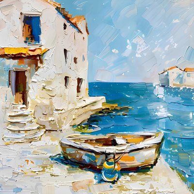 Bateau du port méditerranéen - Avanesova Elena