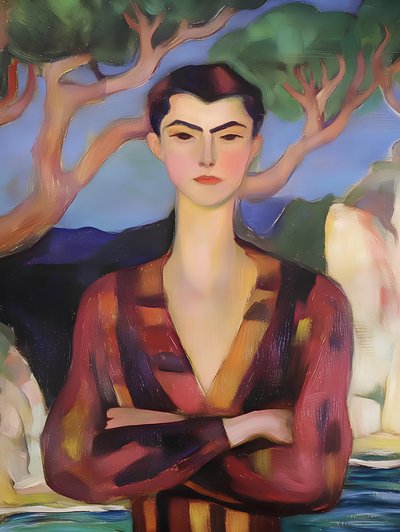 Une silhouette élégante sur la côte - Avanesova Elena