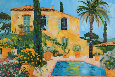Villa ensoleillée au bord de la Méditerranée - Avanesova Elena
