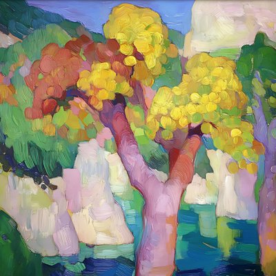 Un paysage estival éclatant - Avanesova Elena