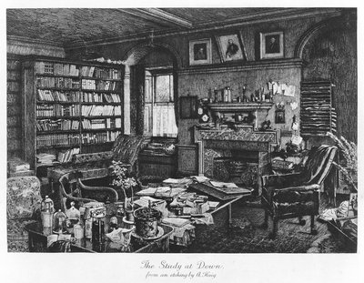 Le cabinet à Down, pub. 1882 - Axel (after) Haig