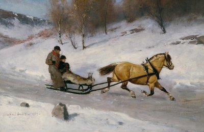 Balade en traîneau - Axel Hjalmar Ender