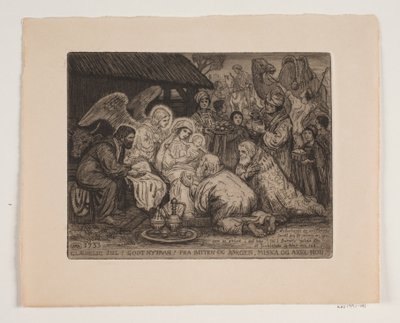 Carte de Noël et du Nouvel An - Axel Hou