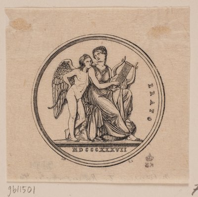 Médaille représentant Erato - Axel Theodor Kittendorff