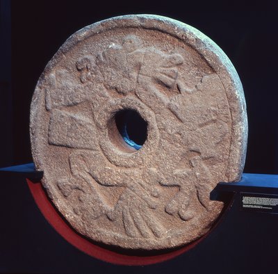Pierre utilisée pour jouer à la pelote - Aztec