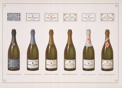 Types de Champagne et vin mousseux, de La France Vinicole, publié par Moet & Chandon, Epernay - B. Arnaud