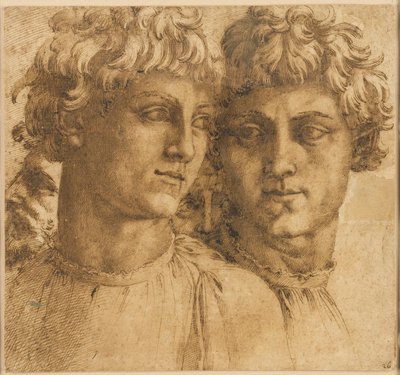 Deux études de la tête d