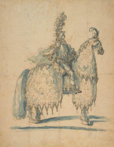 Cavalier en costume de fête - Baccio del Bianco