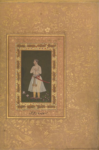 Portrait de Jahangir Beg, Jansipar Khan, Folio de l