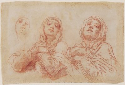 Études pour la tête de la Vierge, c.1680 - Baldassare Franceschini