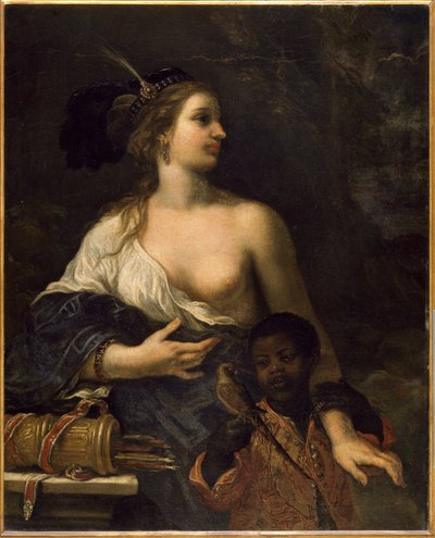 Femme turque avec enfant noir - Baldassare Franceschini