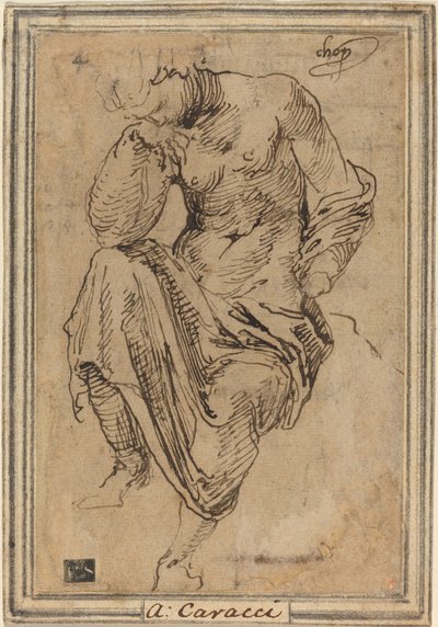 Figure féminine assise d