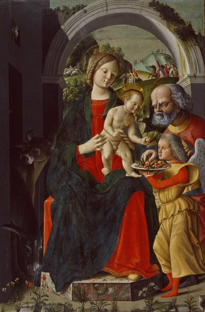 La Sainte Famille avec un ange - Baldassare di Matteo Carrari