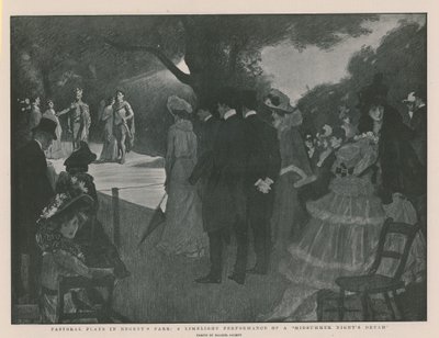 Pièces pastorales à Regents Park : une représentation de lumière de rêve d
