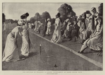 Le renouveau du croquet, un tournoi de dames au Sheen House Club - Balliol (after) Salmon