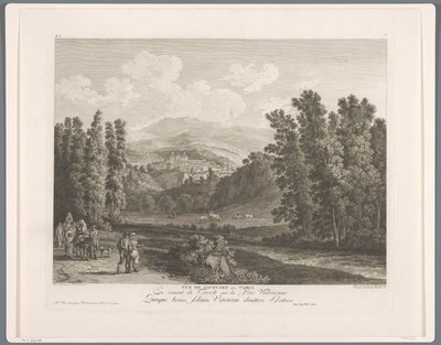 Vue de Vicovaro - Balthasar Anton Dunker
