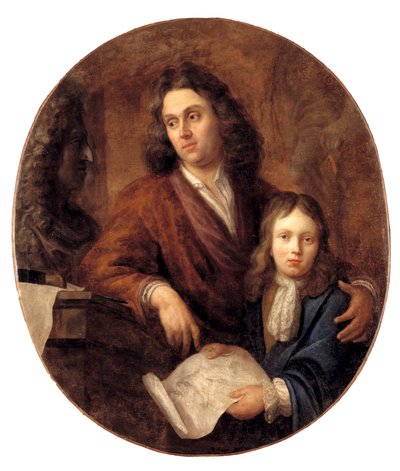Le sculpteur Willem Kerrickx et son fils Willem Ignatius - Balthasar Beschey