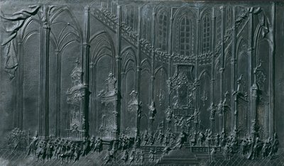 Le couronnement de Marie-Thérèse dans la cathédrale de Prague en tant que "roi" de Bohême le 12 mai 1743 - Balthasar Ferdinand Moll